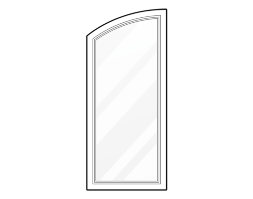 A black and white picture of a mirror