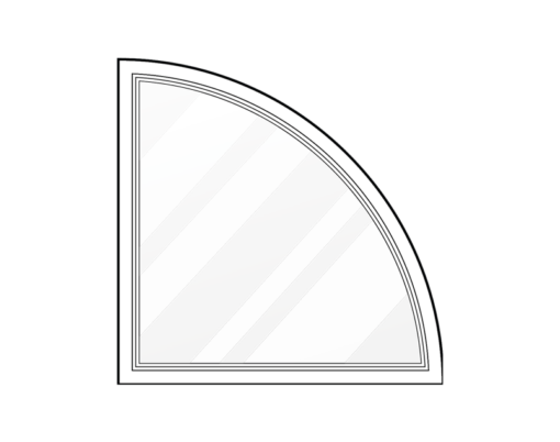 A black and white striped logo with a rounded corner.